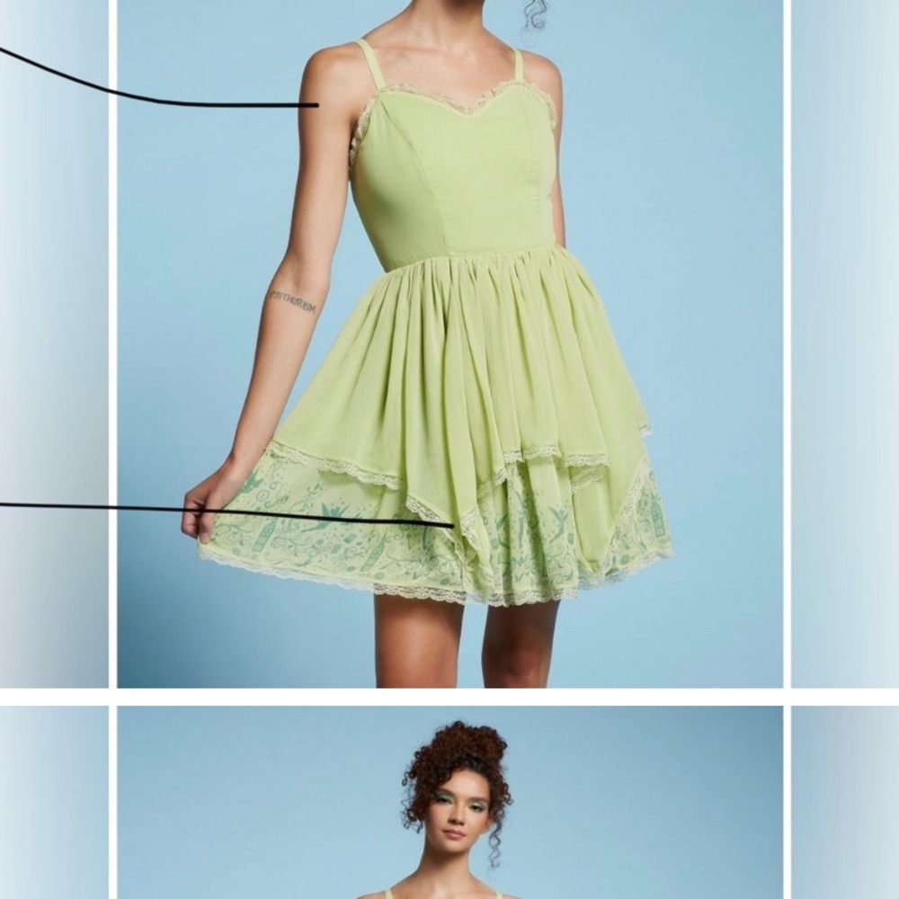 DISNEY PETER PAN TINKER BELL DRESS! - Picture 4 of 6